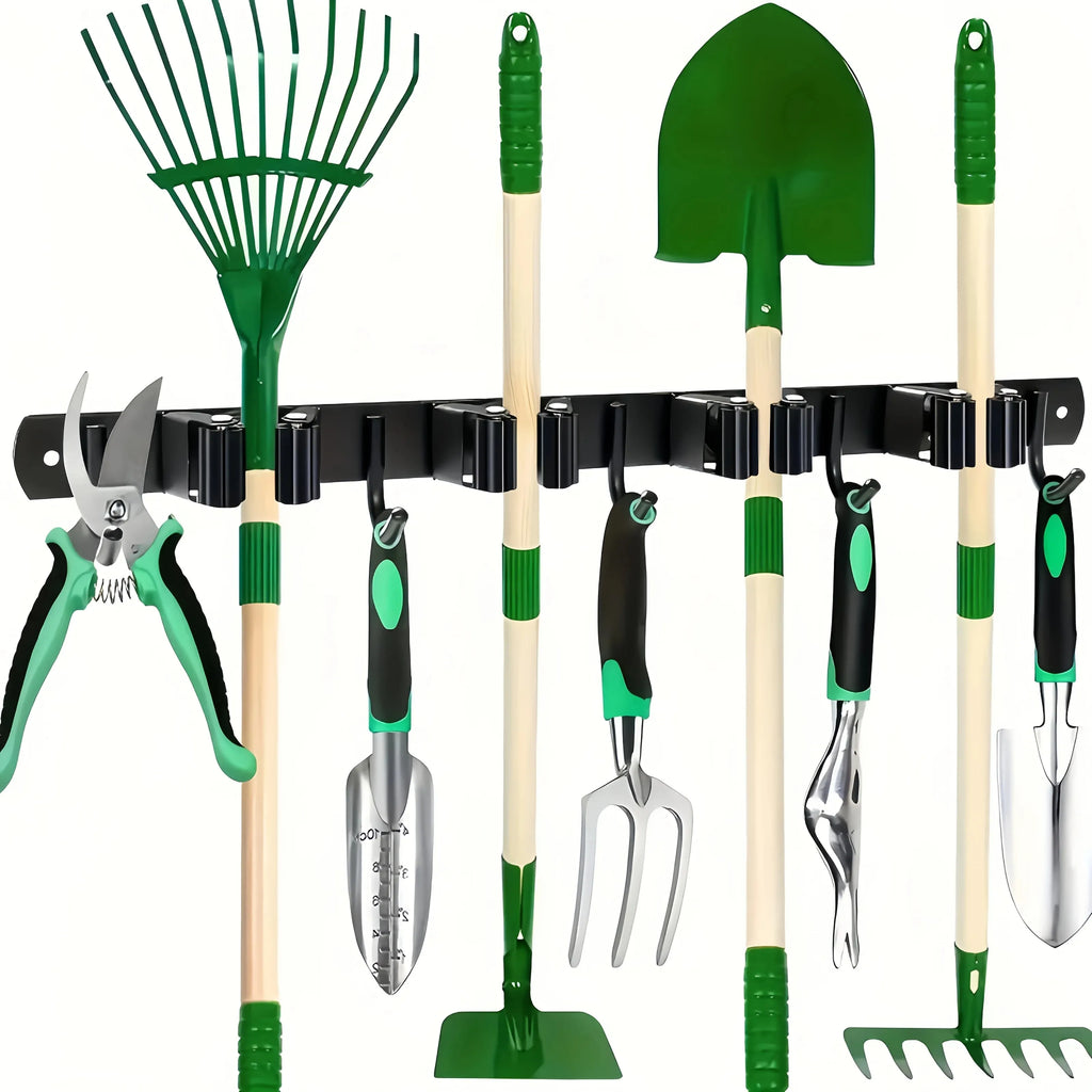 YardRack™ Heavy-Duty Wall-Mounted Garden Tool Organizer
