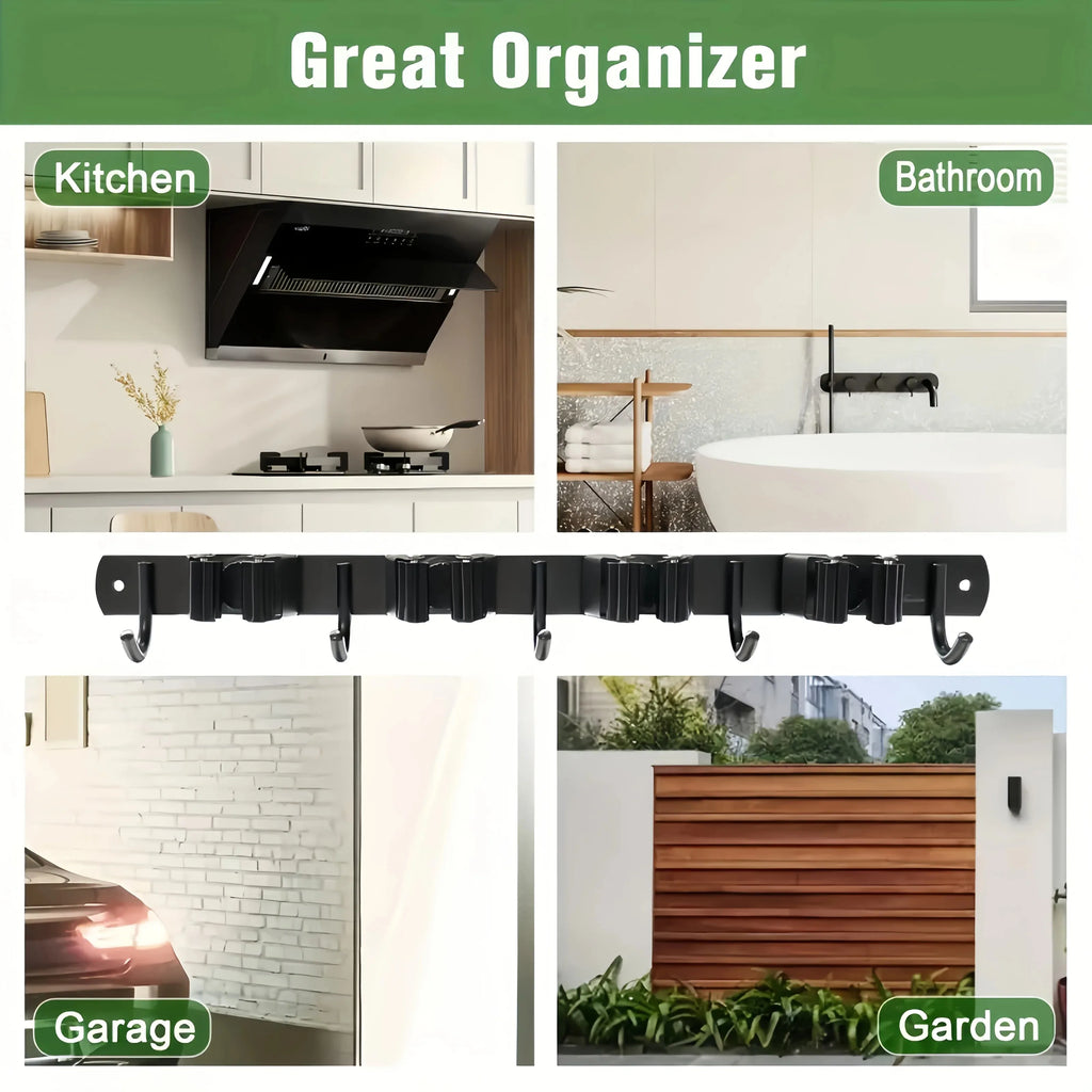 YardRack™ Heavy-Duty Wall-Mounted Garden Tool Organizer